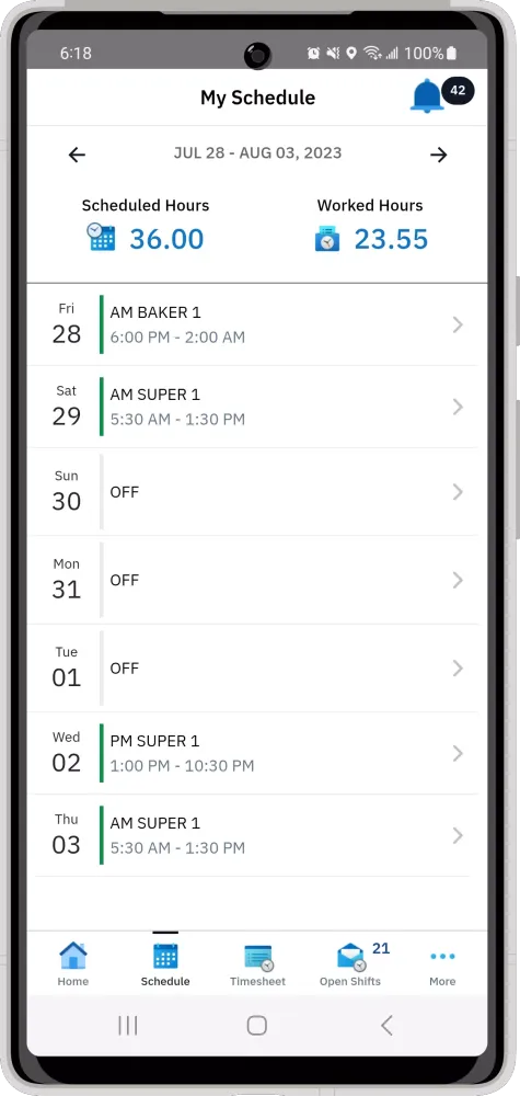 Compass Time Screenshots