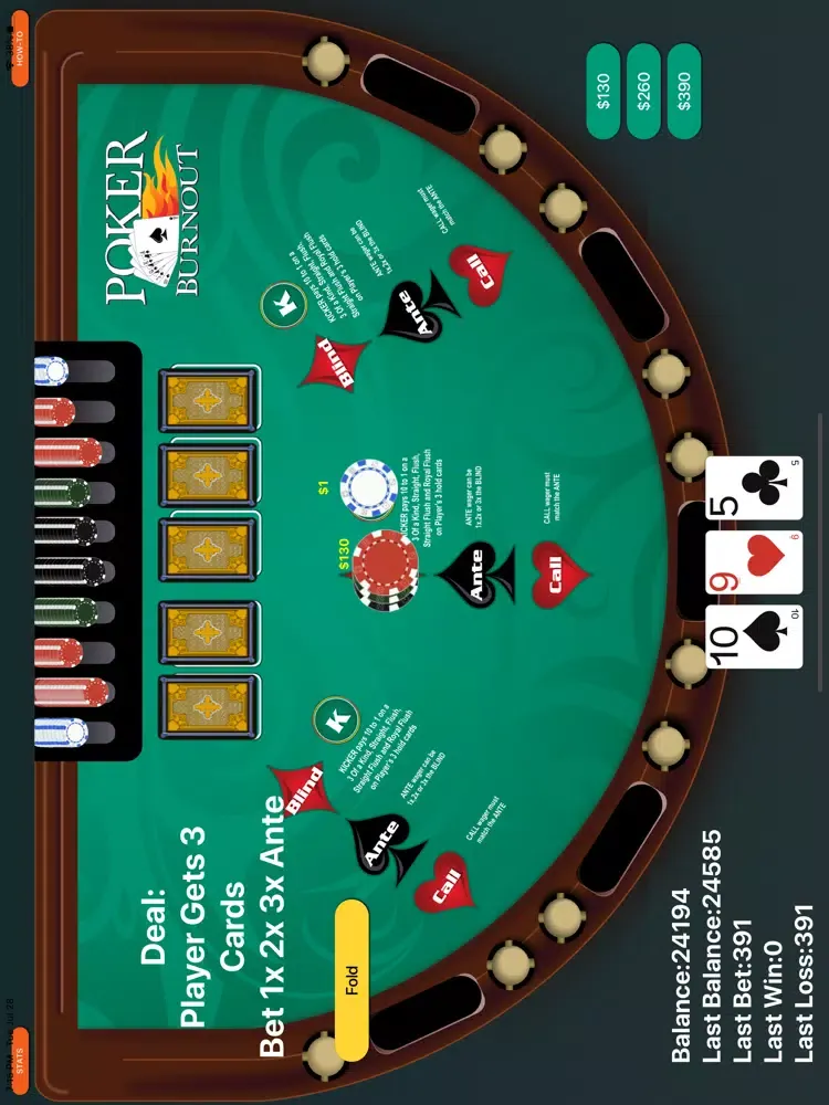 تصاویر Poker Burnout iPad 