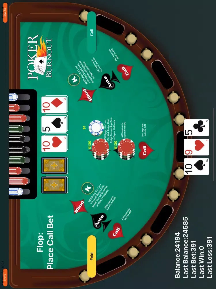 تصاویر Poker Burnout iPad 