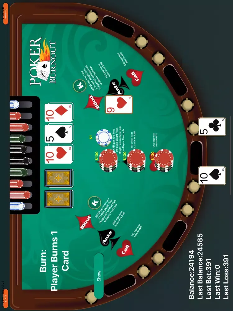 تصاویر Poker Burnout iPad 