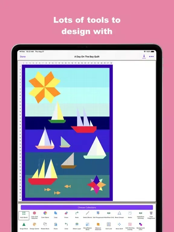 Скриншоты Quiltler 2 - Quilting App iPad 