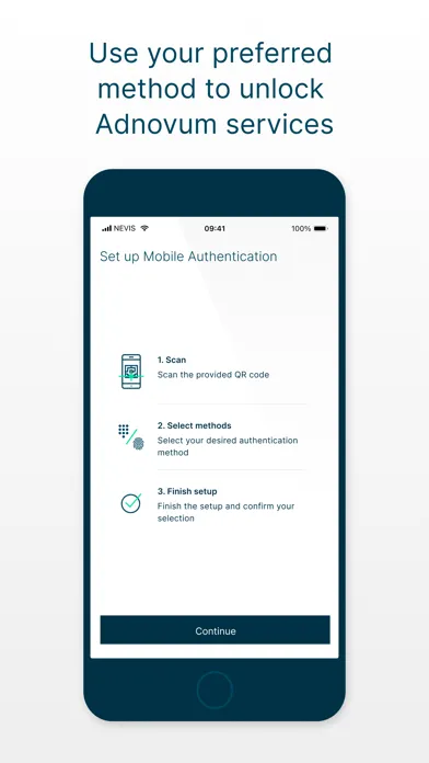 Скриншоты Adnovum Access App