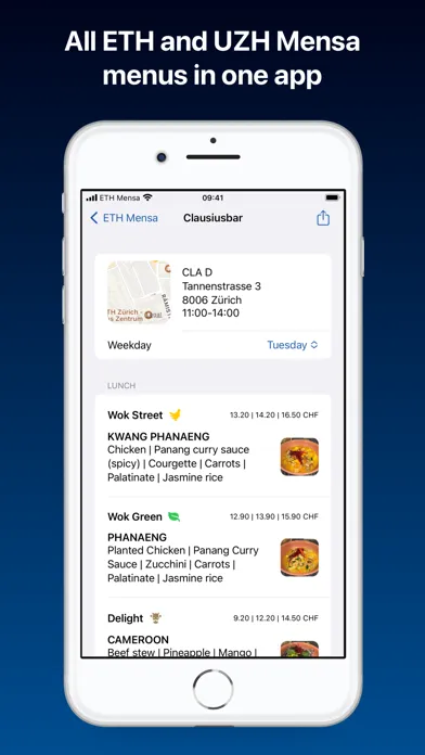 ETH Mensa - Daily menus স্ক্রিনশট