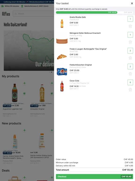 Alfies Switzerland iPad  Screenshots