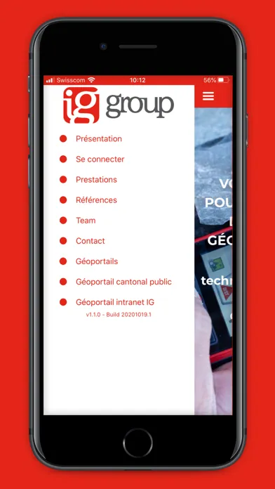 Ảnh chụp màn hình của ig group