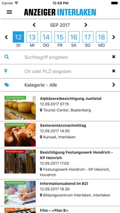 Anzeiger Interlaken Screenshots
