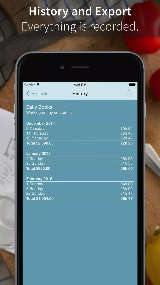 Capturas de pantalla de Time Recorder - Simple. Elegant. Professional
