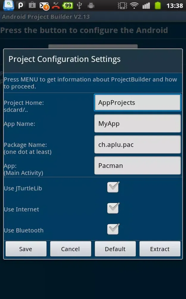 Project Builder应用截图