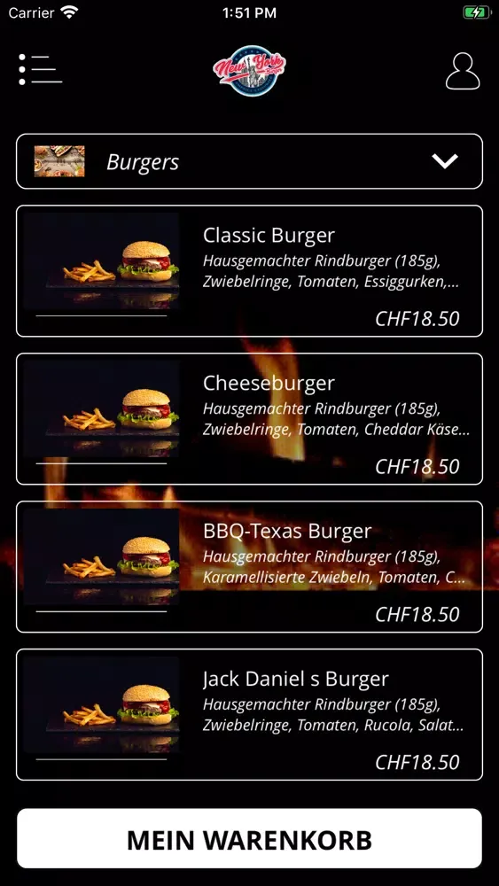 New York Burger St.Gallen سکرین شاٹس