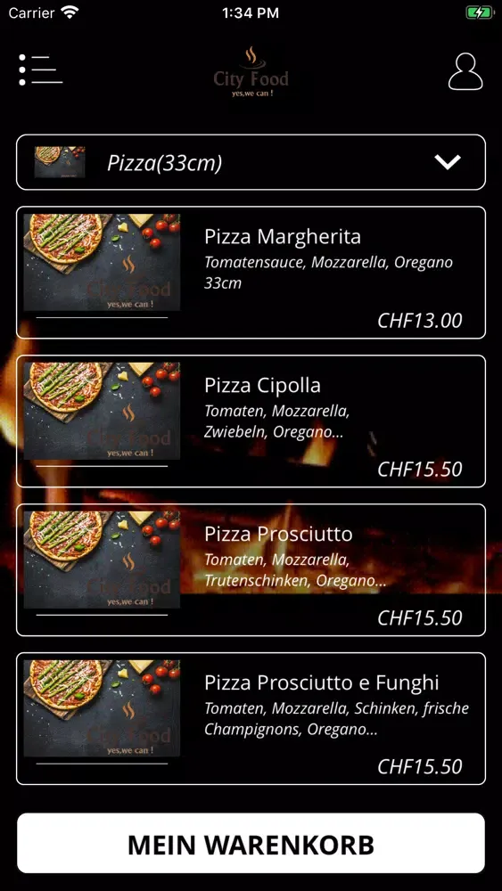 Zrzuty ekranu Pizza City Food
