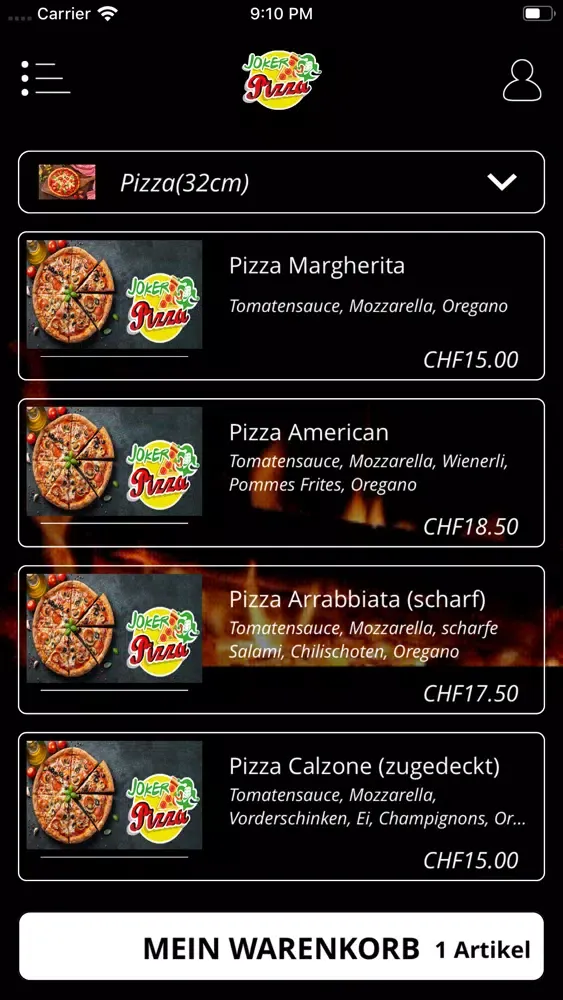 Captures d'écran de Pizza Joker Basel