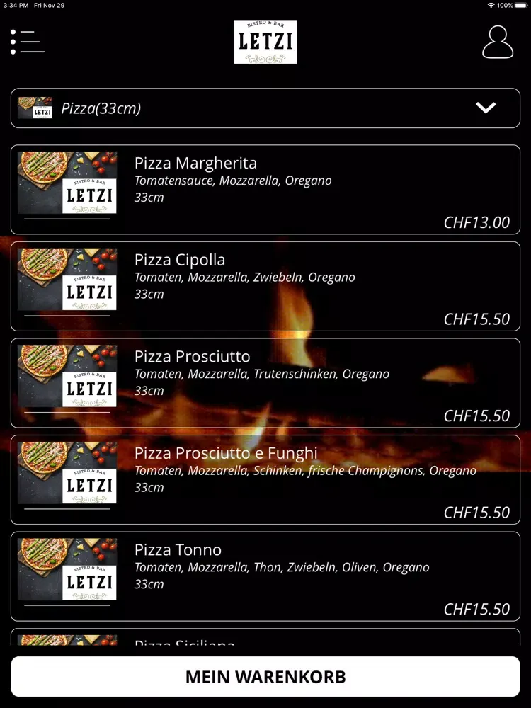 تصاویر Pizza Kurier Letzi iPad 