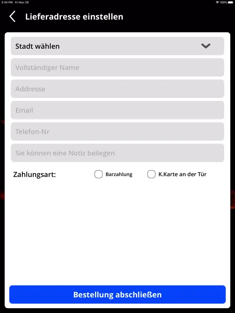 تصاویر Pizza Kurier Letzi iPad 
