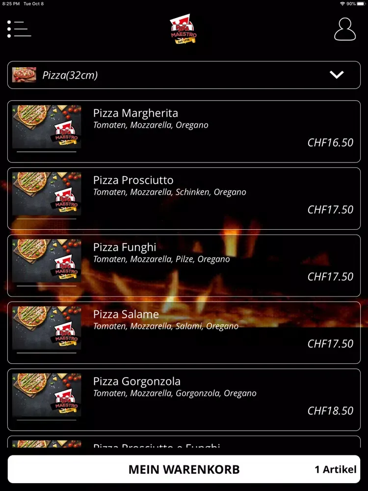 Capturas de pantalla de Pizza Maestro Basel iPad 