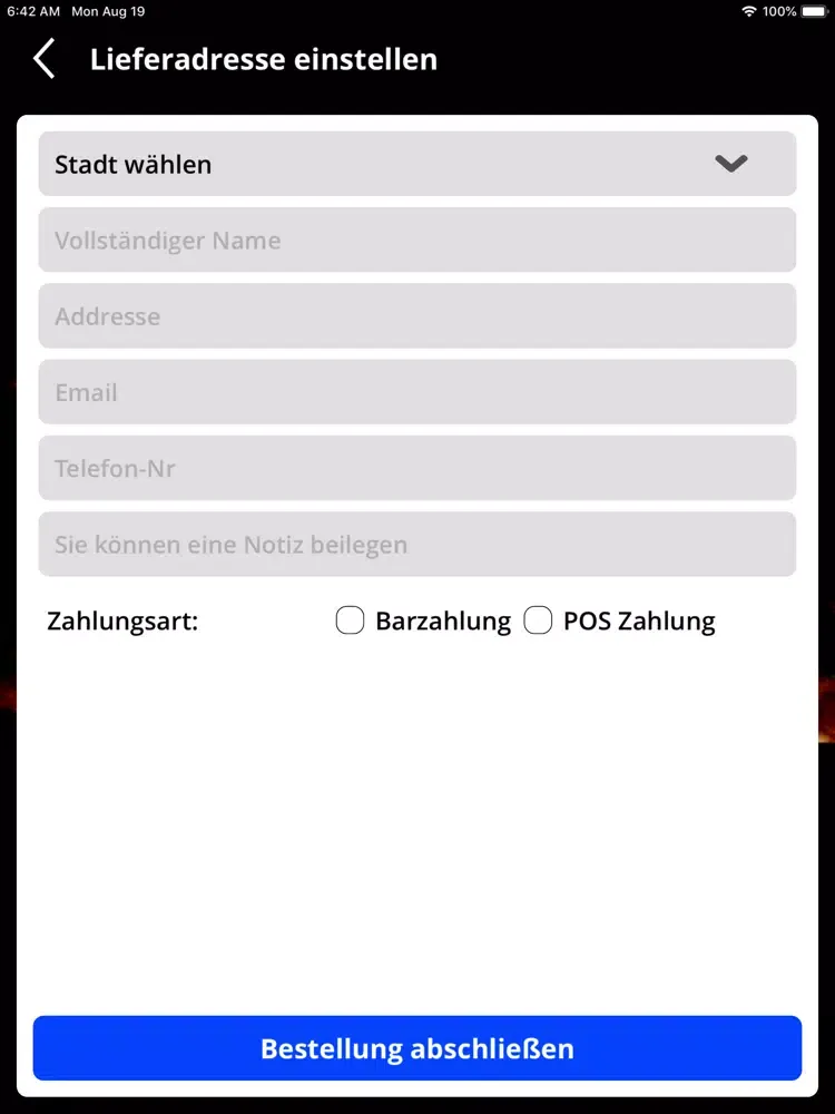تصاویر Pizza Kurier Vulcano iPad 