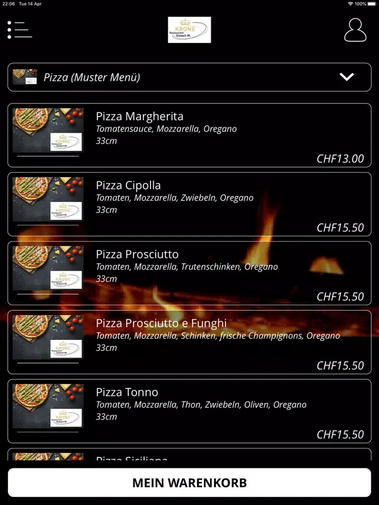 Restaurant Krone Sissach iPad  سکرین شاٹس