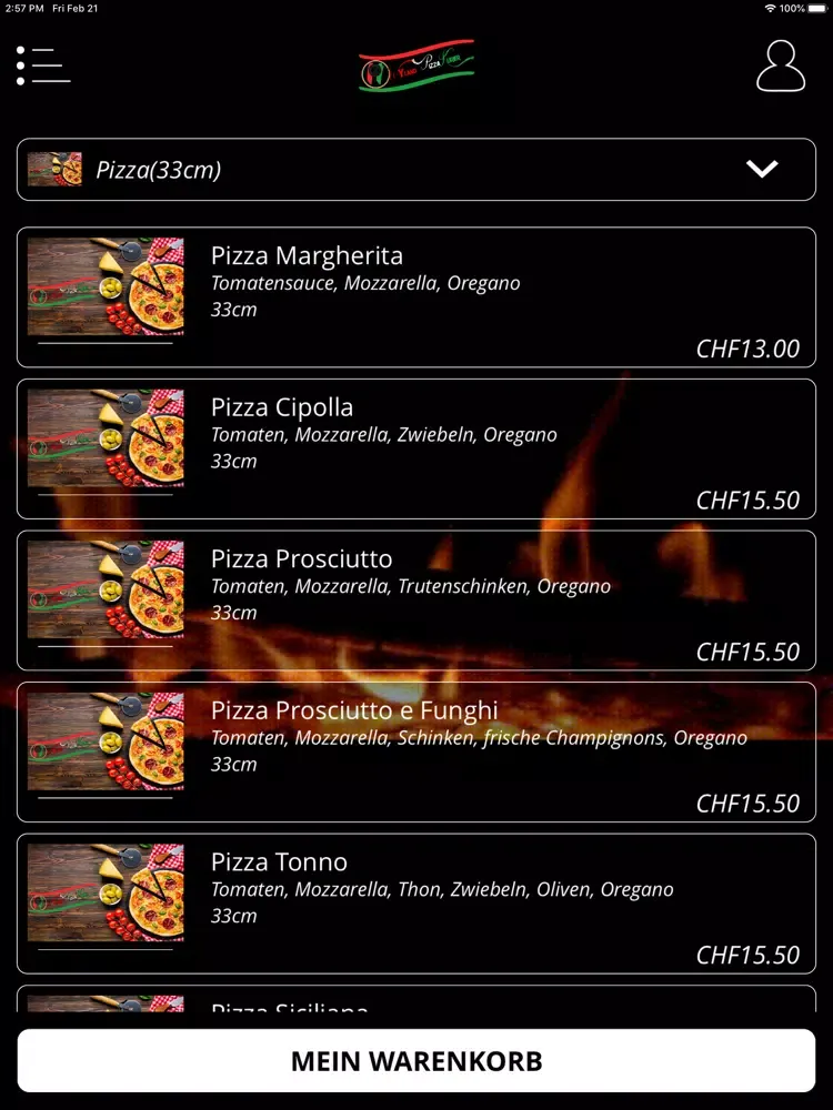 Wyland Pizza Kurier iPad 應用截圖