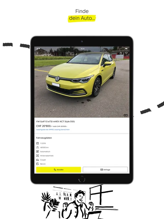 Capturas de tela do AutoScout24: Switzerland iPad 