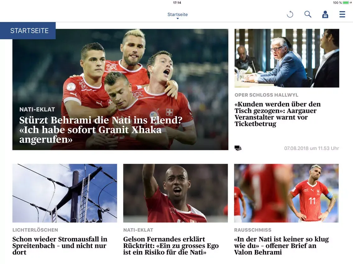 Capturas de pantalla de bz Basel News iPad 