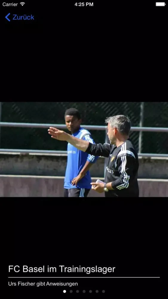 Capturas de pantalla de bz Basel News