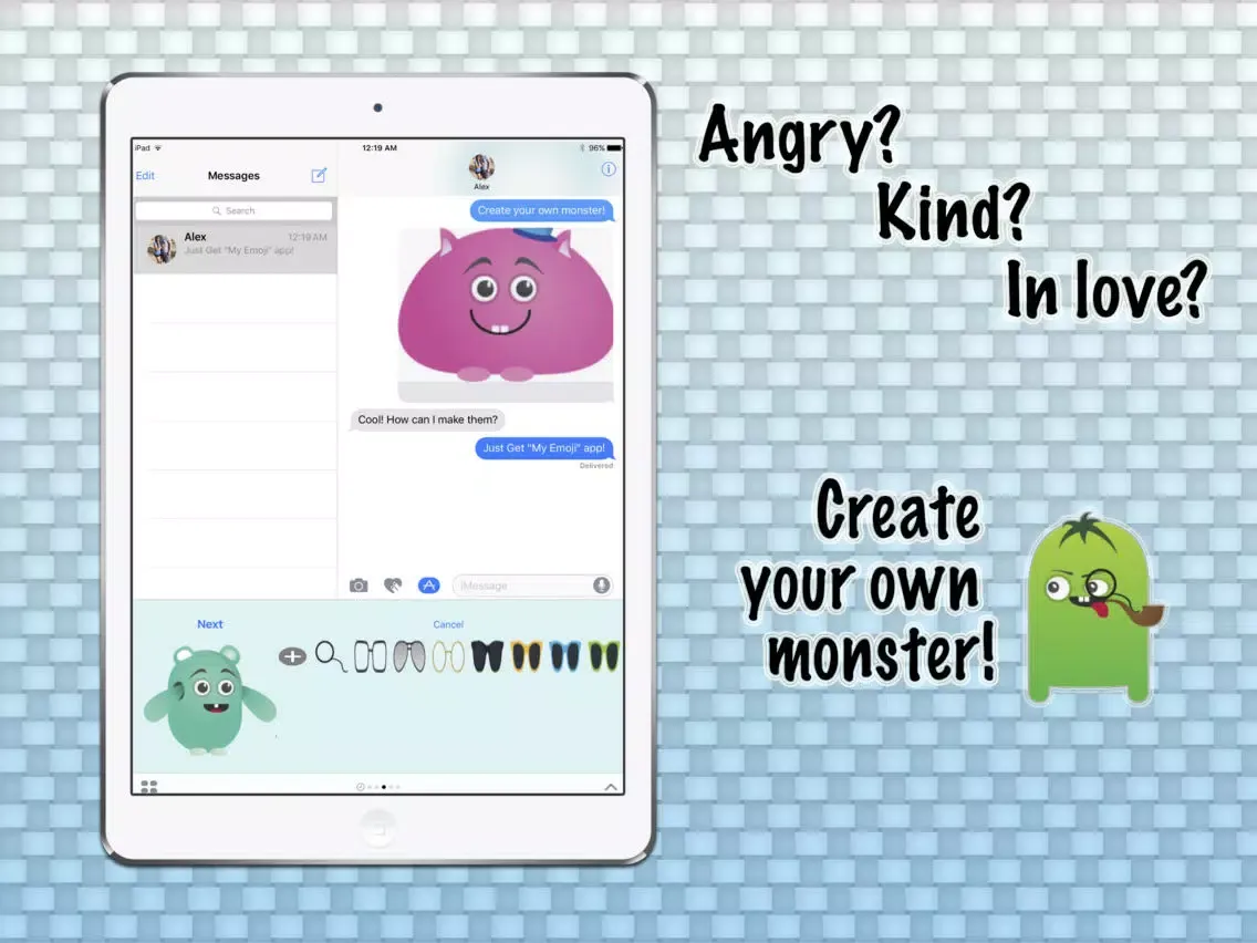 Zrzuty ekranu My Emoji - create stickers with personal touch iPad 