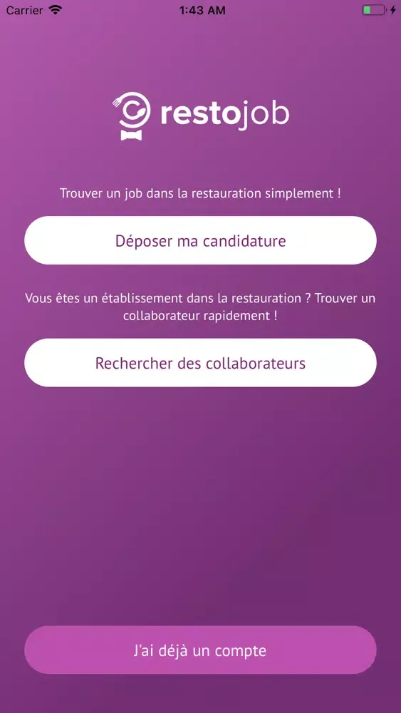 Screenshot di RestoJob