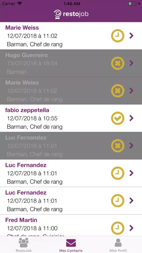Screenshot di RestoJob