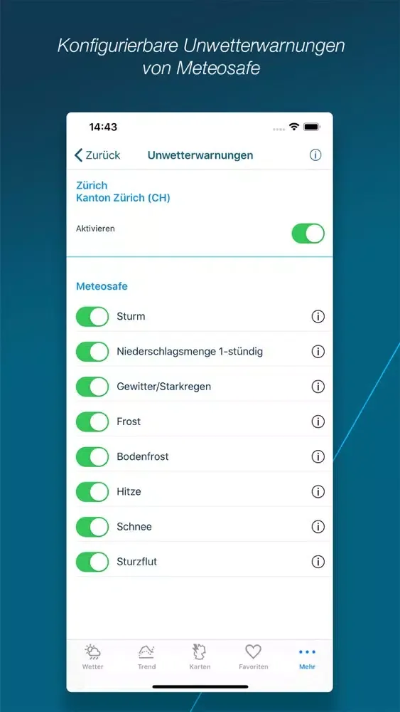Agrar Wetter Schweiz应用截图