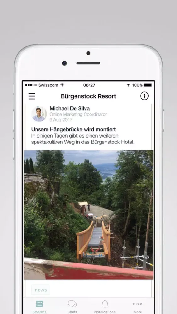 Tangkapan layar B Connected - Employee App