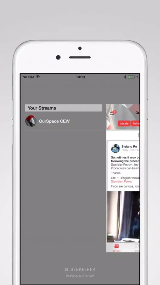 Screenshot di OurSpace – Team Communication