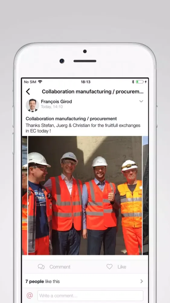 Screenshot di OurSpace – Team Communication