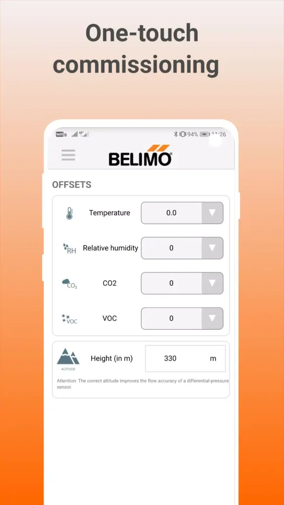 Belimo Duct Sensor Assistant Ekran Görüntüleri