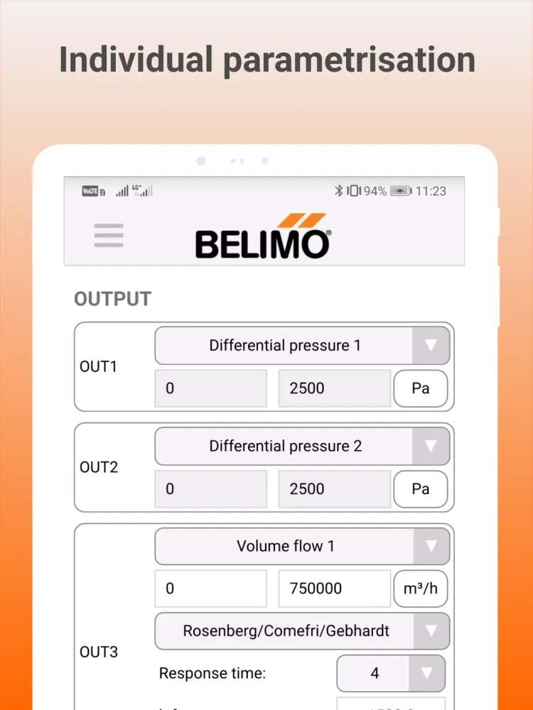 Belimo Duct Sensor Assistant Ekran Görüntüleri