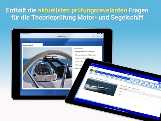 Captures d'écran de Bootstheorie.ch Kat. A/D iPad 