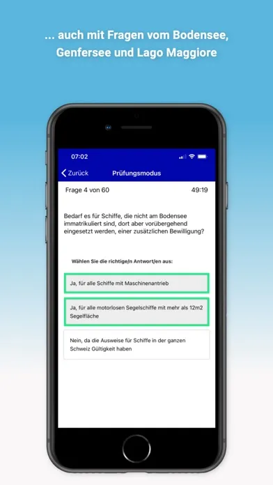 Captures d'écran de Bootstheorie.ch Kat. A/D
