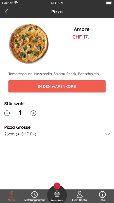 Capturas de tela do Buffalo Pizza