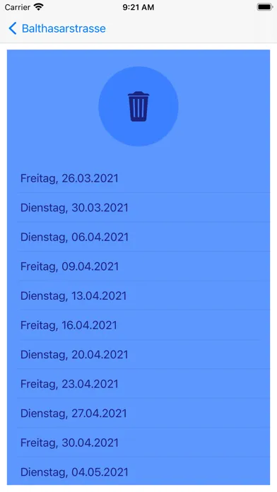 Abfallkalender Bern應用截圖