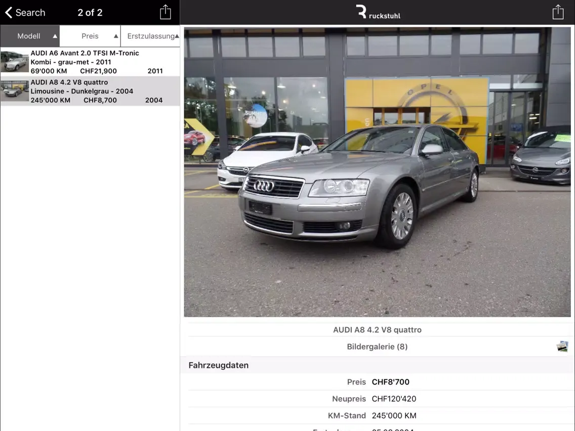 Скриншоты Ruckstuhl iPad 
