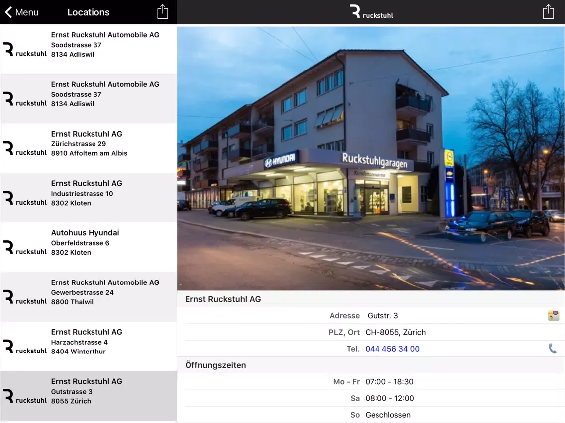 Скриншоты Ruckstuhl iPad 