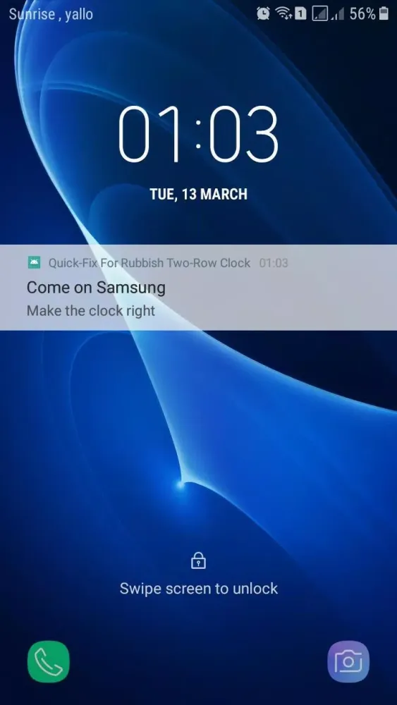 Lock Clock workaround Screenshots