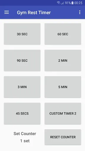 Gym Rest Timer Screenshots