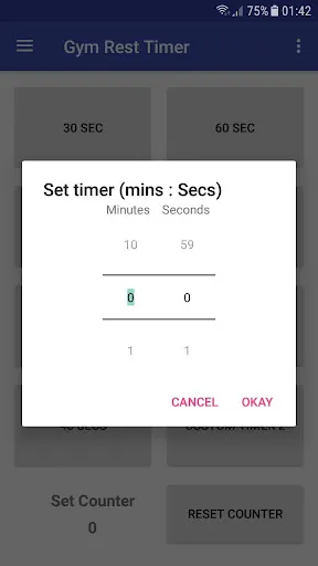 Gym Rest Timer Screenshots