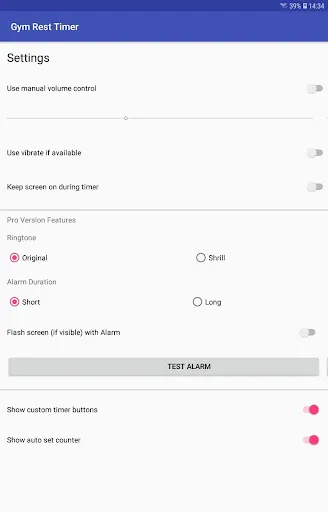 Gym Rest Timer Screenshots