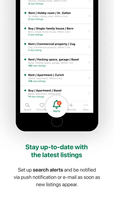 Screenshot di Comparis Immobilien Swiss