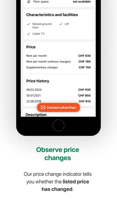 Screenshot di Comparis Immobilien Swiss