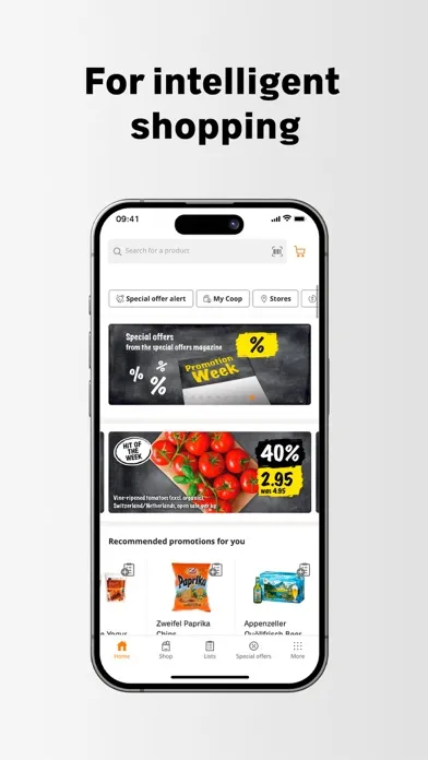 Zrzuty ekranu Coop supermarket