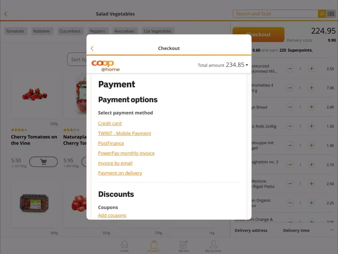 Tangkapan layar coop@home iPad 