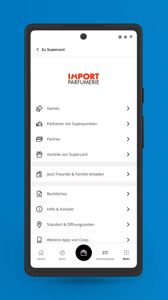 Ảnh chụp màn hình của Coop Supercard