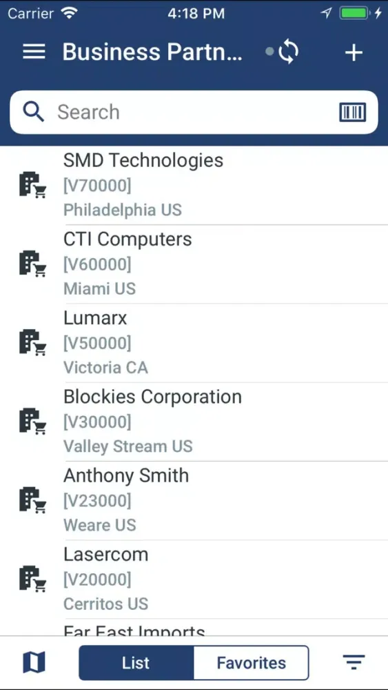 ภาพหน้าจอของ Coresystems Field Service