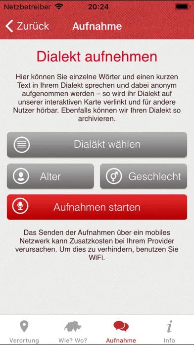 Dialäkt Äpp Ekran Görüntüleri